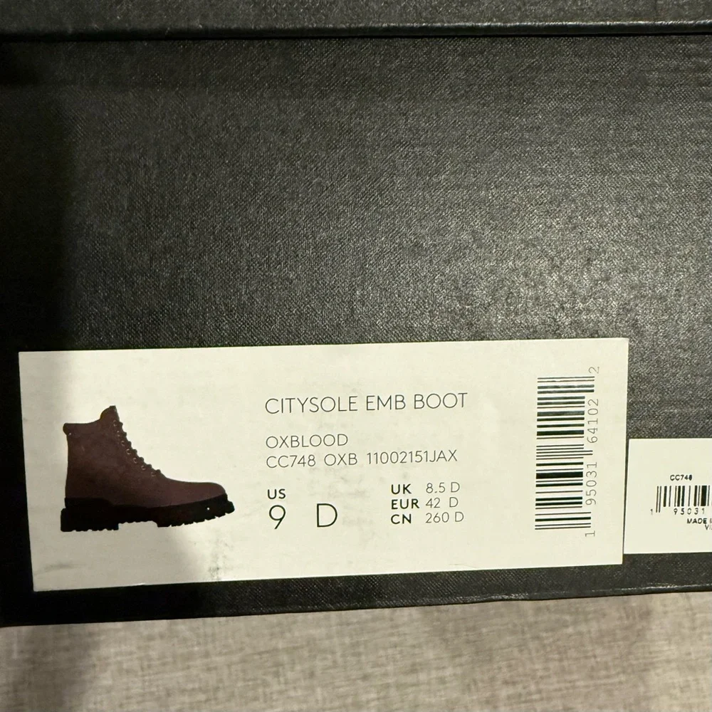 Coach Citysole Signature Unisex Boots 10/10.5